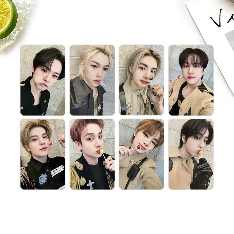 8Pcs/Set KPOP Stray Kids ROCK STAR Album Memeber Selfie Photocards