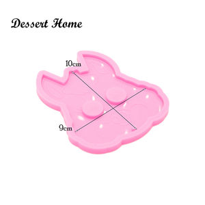 DY0811 FAI DA TE Super-Lucido Grande Cervo, coniglio & Pig auto-difesa Stampo In Silicone per il Portachiavi-resina epossidica Craft Stampo-FAI DA TE Stampo In Resina - Product Image 5