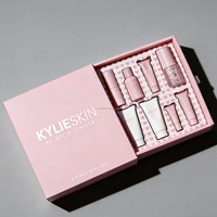 Boîte à maquillage rigide de luxe personnalisable pour petites filles, en matériaux recyclés, avec doublure en éponge, pelliculage mat et logo en feuille d'argent – Meilleures ventes