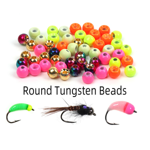 Perles de pêche en tungstène colorées en gros, matériel de montage de mouches, perles de pêche à <span class=keywords><strong>la</strong></span> <span class=keywords><strong>truite</strong></span>, plombs à tête, accessoires de pêche en rivière et en ruisseau - Product Image 4