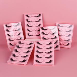 Fourrure en Fiber de Maquillage Naturelle de <span class=keywords><strong>20</strong></span>-25mm, Boîte Personnalisée en Oeil de Chat, Oeil de Chat 3D, Faite à la Main, 5 Paires - Product Image 6
