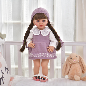 Poupées Bébé Reborn en Silicone Fonctionnelles de 55 cm pour Filles, Ensemble de Vêtements Multiples, Poupée Bébé Reborn en Silicone de 22 Pouces - Product Image 5