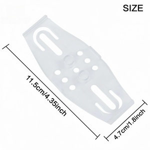 Clips de plaque d'immatriculation standard européen (lot de 4) en acier inoxydable, attaches transparentes en PP, directement de l'usine - Product Image 2
