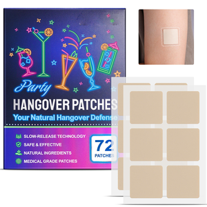 Parches Transdérmicos de Vitamina B12 de Marca Privada <span class=keywords><strong>para</strong></span> la <span class=keywords><strong>Resaca</strong></span>, <span class=keywords><strong>Complejo</strong></span> Vitamínico <span class=keywords><strong>para</strong></span> Aliviar los Efectos de la <span class=keywords><strong>Resaca</strong></span>, Parches Bucales <span class=keywords><strong>para</strong></span> la <span class=keywords><strong>Resaca</strong></span> - Product Image 1