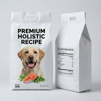YOUYI Sachet Doypack Personnalisé Imprimé Réutilisable avec Fermeture Zip pour Emballage Alimentaire pour Animaux de Compagnie, 4 Couches Hautes, Capacité 20 lb