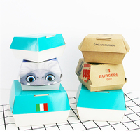 Lipack-caja de embalaje de alimentos Kfc Eco, caja de papel blanco para hamburguesas