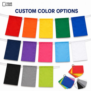 ธงราวผ้ารูปสี่เหลี่ยมผืนผ้าพิมพ์โลโก้ตามสั่ง สีสันสดใส สำหรับตกแต่งงานอีเว้นท์กลางแจ้ง งานโฆษณา และงานปาร์ตี้ - Product Image 4