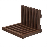 Banc à chaussures mural minimaliste pliable, tabouret gain de place, chaise pliante en bois