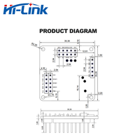Capteur de détection de niveau de liquide HLK-LD8001H 80G LD8001H Mode Radar Sans contact Faible consommation d'énergie Longue Distance Haute précision