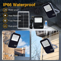 Fabricante de Iluminación Comercial, Lámpara Solar de Seguridad con Ahorro de Energía, 60W 100W 200W 300W, IP66 Impermeable con Control Remoto