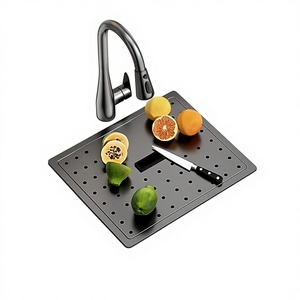 MOSHE Meuble de rangement allemand gaufré, petit comptoir de bar, plaque de couverture invisible, lavabo sous-plan, îlot de <span class=keywords><strong>cuisine</strong></span> occidental - Product Image 1