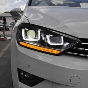 Ensemble de phares avant pour <span class=keywords><strong>Golf</strong></span> <span class=keywords><strong>Sportsvan</strong></span> 2016-2020, mise à niveau, phares LED 12V, lentille de projecteur - Product Image 5
