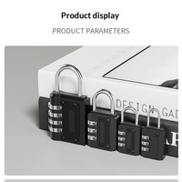 Cadenas à combinaison à 4 chiffres en alliage de zinc pour salle de sport, entrepôt, porte, antivol, extérieur, grande armoire