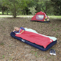 Matelas à air comprimé surdimensionné, qualité supérieure, gonflable, durable, avec pompe à pied et oreiller intégré