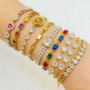 XUPING Gioielli all'Ingrosso, <span class=keywords><strong>Bracciale</strong></span> da Donna Placcato <span class=keywords><strong>Oro</strong></span> 24K <span class=keywords><strong>con</strong></span> Ciondoli a Forma di Farfalla, Fiore e Cuore, Catena alla Caviglia <span class=keywords><strong>con</strong></span> <span class=keywords><strong>Pietre</strong></span> - Product Image 5