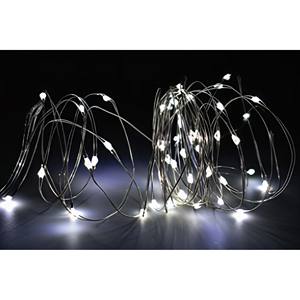 80 LUMIÈRES DE NOËL NANOLED BLANC GIVRE À BATTERIE 3,95+0,15M - Product Image 1