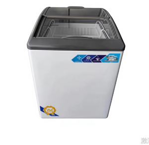 Réfrigérateur de voiture manuel de 130 L avec plaque en acier coloré, 2 portes, refroidissement direct - Product Image 1