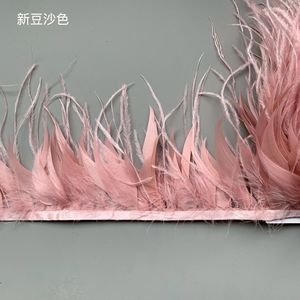 Nastro di Piume di Struzzo e Oca 10-15cm, Tessuto Tinto, Pizzo per Decorazioni Casa, Feste, Costumi di Carnevale, Marca SHC Selezionata - Product Image 4