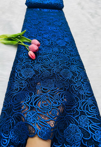 NI.AI kabel Guipure kualitas tinggi tali renda kain polos renda Nigeria bahan garmen untuk pesta Afrika - Product Image 4