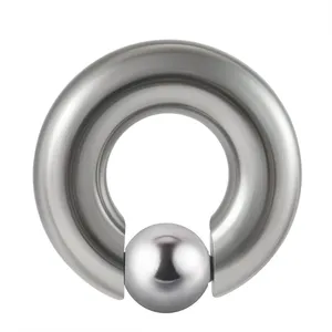 Anneaux à billes captives pour piercing corporel, en acier chirurgical BCR, gros calibre, pour oreilles et nez, vente en gros, printemps 2023 - Product Image 2