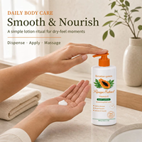 Crème éclaircissante à la papaye formule personnalisée pour peaux foncées, anti-rides, nourrissante, soin corporel en lotion avec flacon pompe