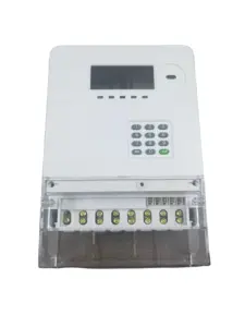 Medidor de energía eléctrica inteligente, medidor de kWh prepago con teclado STS trifásico, elenergy inteligente