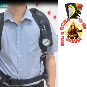 Bombola in Acciaio/Fibra di Carbonio da 5L 6L 6.8L 9L per Apparecchio Respiratorio a Pressione Positiva SCBA - Product Image 5