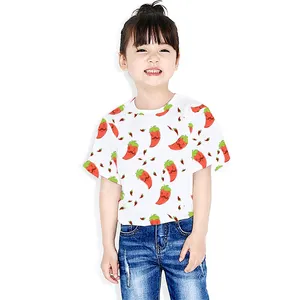 Bé Cô Gái Ngắn Tay Áo T-Shirts Mùa Hè Quần Áo Giản Dị Trẻ Em Trẻ Em Áo Tops Trẻ Em Cotton Quần Áo T-Shirt