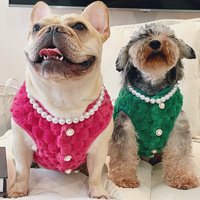 Collier élégant classique en perles pour chien, bijoux de luxe pour animaux de compagnie, collier à perles pour chiens de petite, moyenne et grande taille