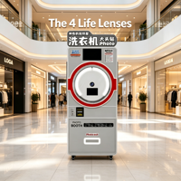 Photomaton Commercial Style Disco, Machine Interactive pour Selfies avec Imprimante Rapide et Appareil Photo Reflex Numérique pour Promotion d'Événements