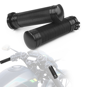 Empuñaduras universales de manillar de 25mm para motocicleta, empuñaduras de mano de 1 pulgada para Harley Touring <span class=keywords><strong>Electra</strong></span> <span class=keywords><strong>Glide</strong></span> Street <span class=keywords><strong>Glide</strong></span> Road King Dyna Sports - Product Image 2