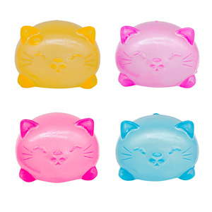 Most Popular TPR Colorful Cute Cat Pressure Release Soft Pinch Squeeze Decompression <b>Squishy</b> Toys for Kids Boys and Girls - Product Image 2