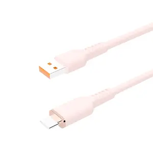 Custom USB A To Type C USB C Liquid Silicon Cable Quick Charger 5a 60W 100W Silicone USB-c Data Transfer Fast Charging