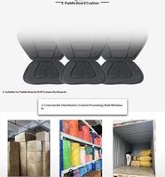 BOULK Nouveau Modèle Coussin de Siège pour Kayak et Planche à Pagaie SUP, Dossier en EVA Pliable Antidérapant, pour 1 Personne, Utilisation Multi-Eaux pour le Kayak 14+ 1