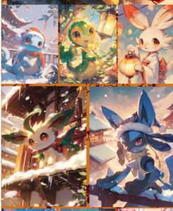 YZ Custom Display Party Favor Sprismatic Evolution Pok&eacute;moned New Year Party Matte <strong>Gold</strong>-Plated Large <strong>Card</strong> Cartas <strong>pokemoned</strong> Proxy - Product Image 4