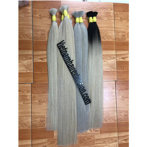 ผมต่อเวียดนามแท้แบบ Double Drawn Remy Hair แบบถักเป็นช่อ สีออมเบร บลอนด์ น้ำตาล ดำ เทา มีทุกเฉดสี - Product Image 2