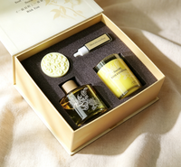 Coffret Cadeau Bougies Parfumées Osmanthus Style Chinois Diffuseur d'Arômes Sans Flamme pour Intérieur Parfum de Voiture Premium Saint-Valentin Pâques