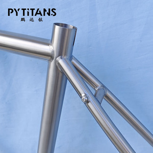 Telaio per <span class=keywords><strong>Bicicletta</strong></span> Gravel PYTITANS Personalizzato con Freni a Disco, Telaio Completo in Lega di Titanio GR9 - Product Image 6