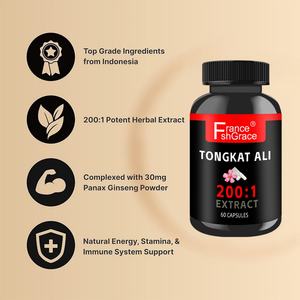 Capsules d'extrait de Tongkat Ali personnalisées 400mg 60 gélules avec énergie végétale pour le soutien de l'endurance et de la vitalité, formule stimulante pour la vitalité sexuelle - Product Image 5