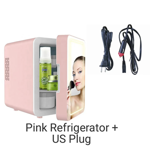 Mini Refrigerador <span class=keywords><strong>de</strong></span> 4L <span class=keywords><strong>para</strong></span> Auto, Cosméticos, Cuidado <span class=keywords><strong>de</strong></span> la Piel, con Espejo LED, Refrigerador Doméstico Pequeño, Congelador, Reducción <span class=keywords><strong>de</strong></span> Ruido - Product Image 3