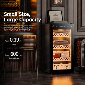 95C İspanyol sedir ağacı puro dolabı, kompresör soğutma büyük kapasiteli sabit sıcaklık ve nem puro dolabı - Product Image 5