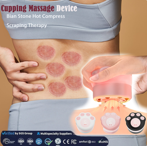 Set per Terapia di Coppettazione Portatile con Impulsi Ultrasonici, Riscaldamento, Disintossicazione, Riduzione del Grasso e Circolazione Sanguigna - Product Image 1