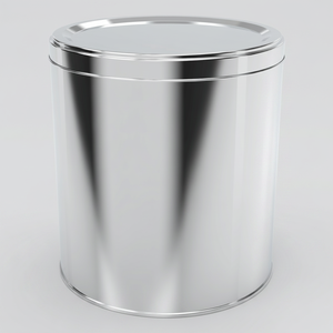 Boîte en métal pour aliments pour animaux de compagnie Kontensan, cylindre, 4 litres, modèle L420, fabrication turque, 175xH180mm - Product Image 2