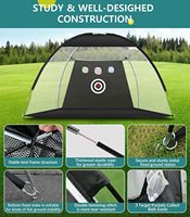 Kit Complet d'Entraînement de Golf avec Filet et Tapis de Pratique 10x7FT, Accessoires Inclus, pour Teeing et Chipping en Extérieur