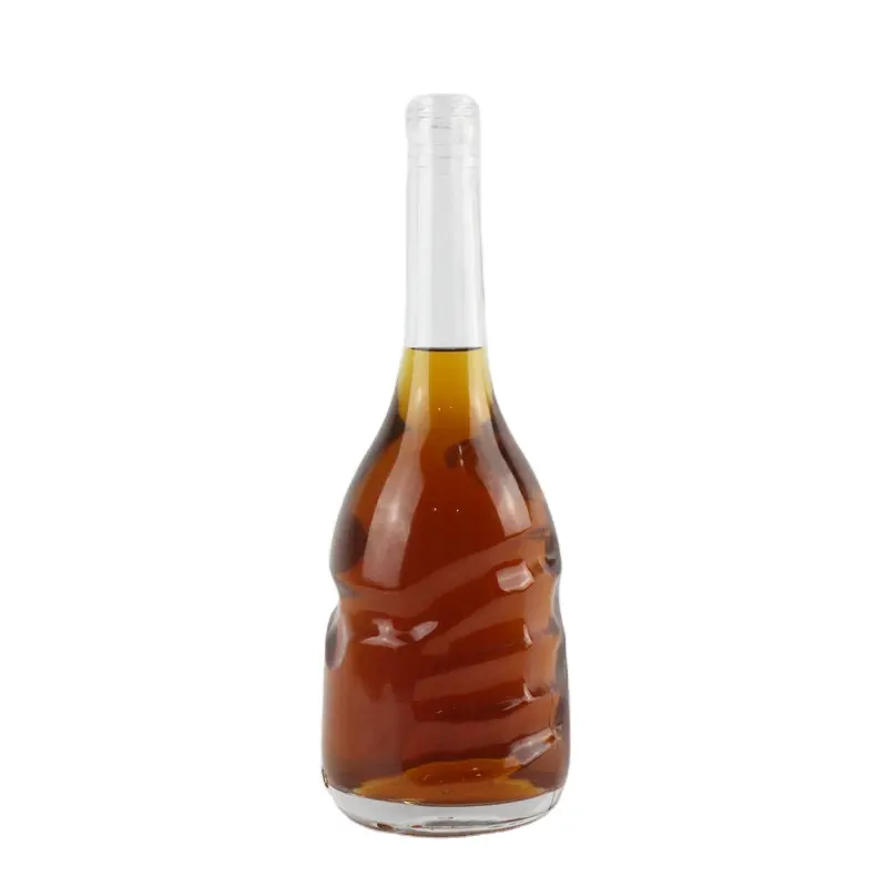 ホットセールカスタマイズ700ML酒ガラス瓶特殊形状空スピリットガラスボトル