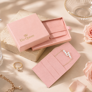 Jewelry Packaging Set with Drawer <b>Box</b> and PU Jewelry Pouch Custom Logo Gift Packaging for Rings Earrings <b>Small</b> Jewelry store - Product Image 1