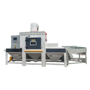 Auto <b>Running</b> Conveyor Belt Sandblaster High Accuracy Conveying Sandblasting <b>Machine</b> - Product Image 4