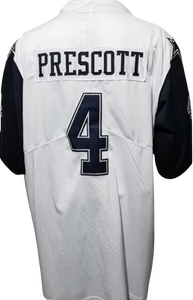 Maillot de football personnalisé respirant imprimé, coupe courte, Elliott 15, <span class=keywords><strong>Pollard</strong></span> 20, Pickens 3, bleu marine et blanc, version alternative d'été - Product Image 6