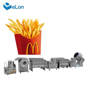 Industrial 300-1000kg/hour fully automatic potato french fries production line