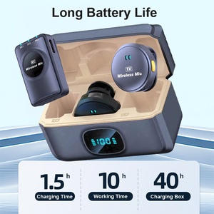 2mic 3 trong 1 MagSafe từ Lavalier ve áo Clip Micro không dây với sạc trường hợp máy ảnh điện thoại video ghi âm Mic - Product Image 5